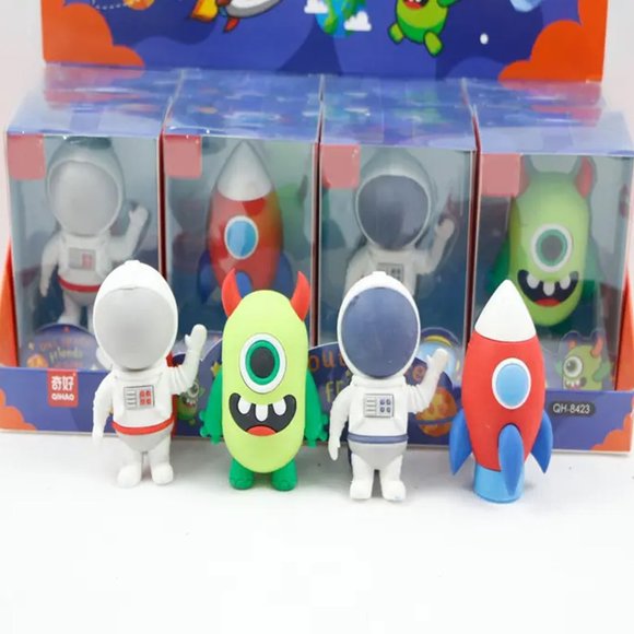Astronaut Monster Space Eraser for Schooling Kids - Pack of 1 - Picture 2 of 8
